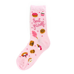 Treat Yo'Self and Have a Pink Day Socks